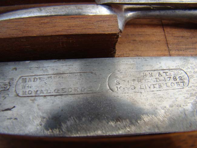 An historic carving set made from salvaged materials taken from the wreck of HMS Royal George — image 4